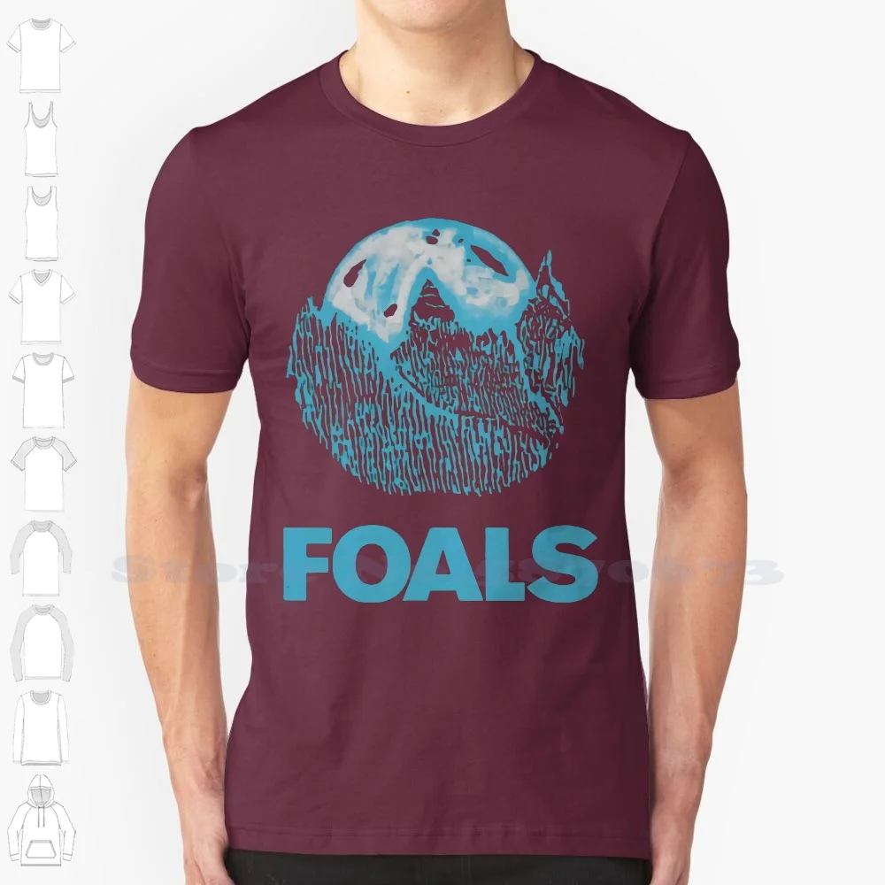 Foals Moon Men Blue T Shirt Us Sizes Vintage Harajuku Cool Tshirt Homme