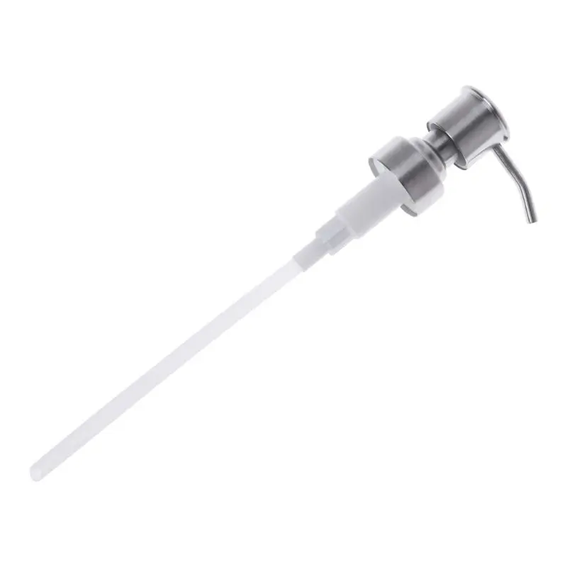 1x Badezimmer Edelstahl Flüssigkeit Lotion Dispenser Head Ersatz Seife Shampoo Dusche Gel Pumpe Jar Rohr Bad Hardware