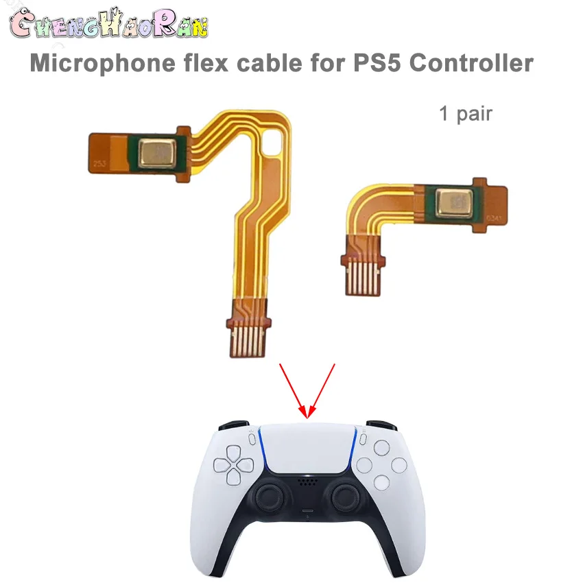 

1 Set Microphone Flex Cable Inner Mic Ribbon Flex Cable Repair Parts For Sony PlayStation 5 PS5 Controller