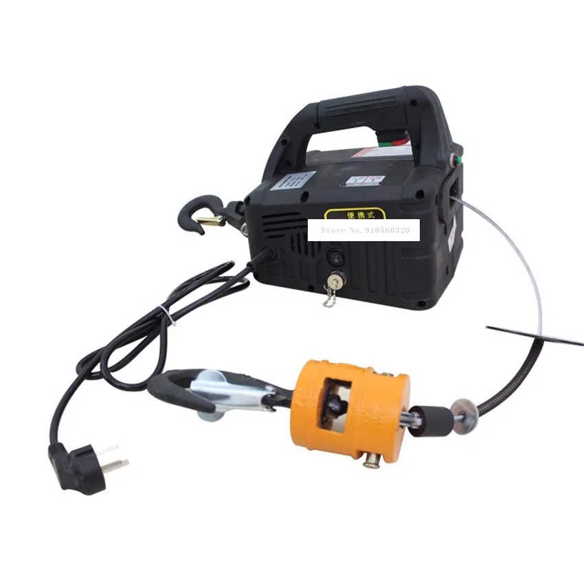 220V 1500W 3 In 1 Electric Hoist Remote Control Traction Hoist Mini Hoist Hanging Tensioning Machine 100KG/200KG/300KG/500KG