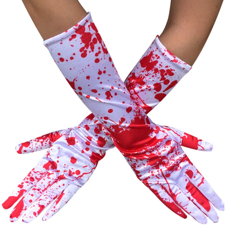 Halloween Blood Cosplay Decoration Long Gloves Terror Spoof Personality Theme Party Ghost Hand Scary Surgery Doctors