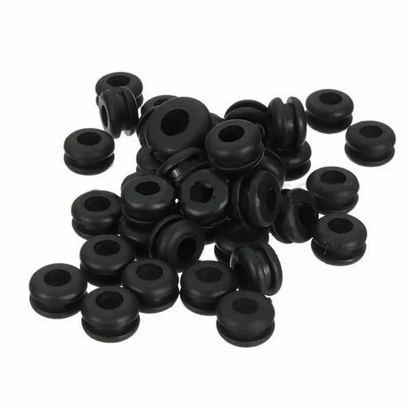 50 stücke/100 stücke M3-M20 Gummi Dichtung Öl Ringe Tülle Dichtungen Für Schützt Draht Kabel Loch Schutz Ringe shim Unterlegscheibe Hardware – Detail 3