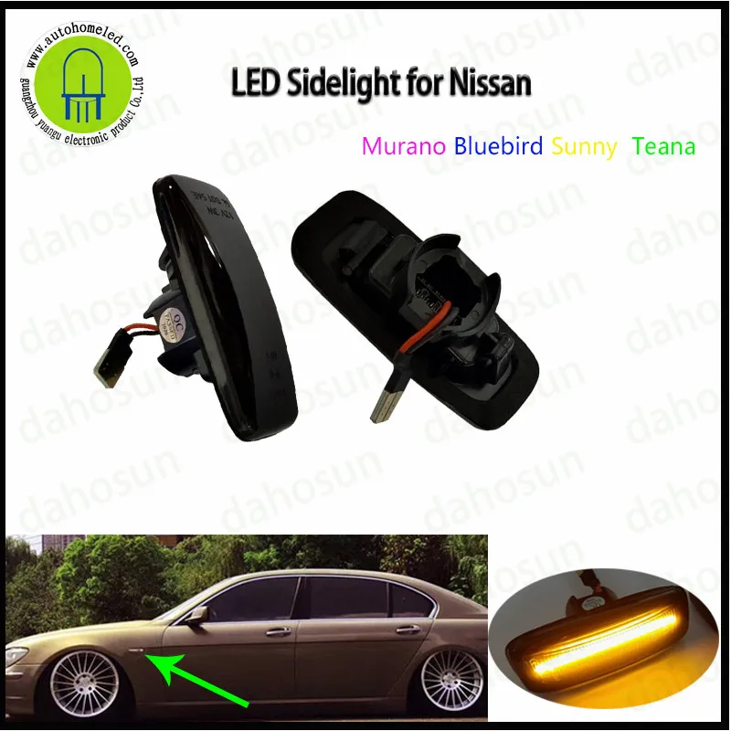 

2x Blinker Led Turn Signal Indicator Side Marker For Nissan Teana Cefiro Maxima J31 04-07 For Sylphy Sunny Murano Fender Lamp