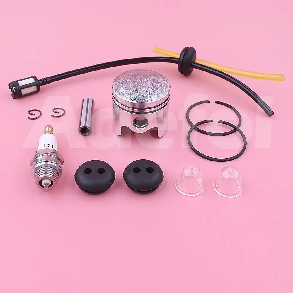 Pistón de 40mm para cortacésped 40-5 430 43cc 1E40F-5 40F-5, desbrozadora con línea de combustible, Kit de bujías de bombilla de imprimación