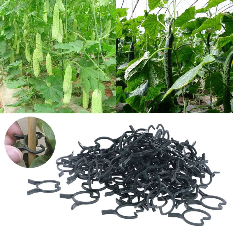 Plant Garden Clips 100Pcs Vegetable Vine Support Clips for Holding Plant Stems