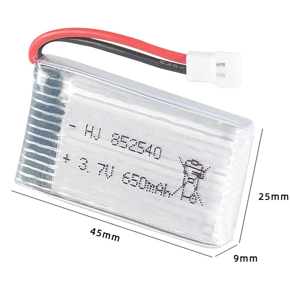 3.7V 650mAh Drone Rechargeable Lipo Battery For SYMA X5C X5C-1 X5 H5C Quadcopter Parts 852540 20C Lipo Battery 3 Battery set