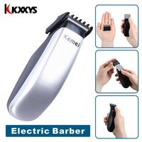 Kemei Electric Hair Clipper Mini Hair Trimmer Cutting Machine Beard Barber Razor Shaver For Men Style Tools KM-666