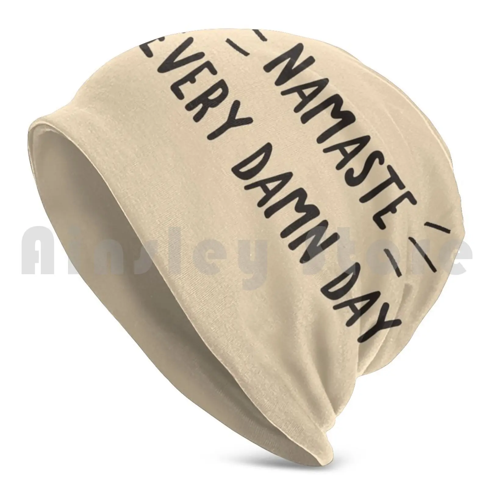 Namaste Every Damn Day Beanies Pullover Cap Comfortable Yoga Top Yoga Tanktop Yoga Kleidung Wine And Dine Wine Yoga