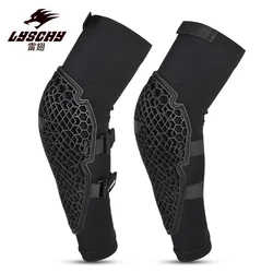 LYSCHY Motocicleta Verão Equitação Soft Ice Sleeve Cotovelo Almofadas Motocross Mtb BMX DH ATV Engrenagem de Proteção Bike Racing VEMAR Joelho Brace, Joelheiras Ciclismo Knee Protection Mountain Cotovelo Protector Coto