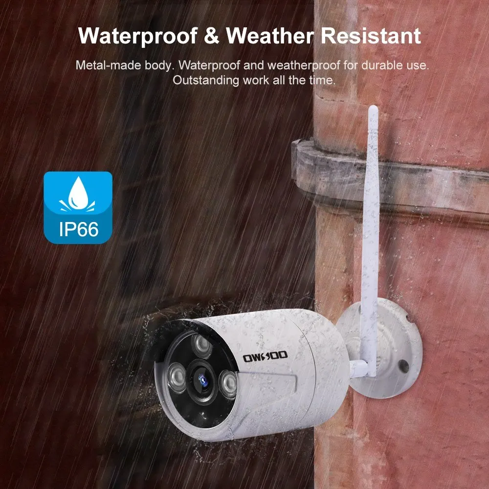 Wireless NVR Kit Security CCTV Surveillance System WIFI Home Security Camera