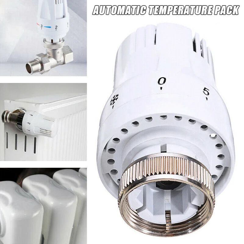 Thermostatic Radiator Valve Pneumatic Temperature Control Valves Remote Controller Radiator Head For Heating System Drop Ship