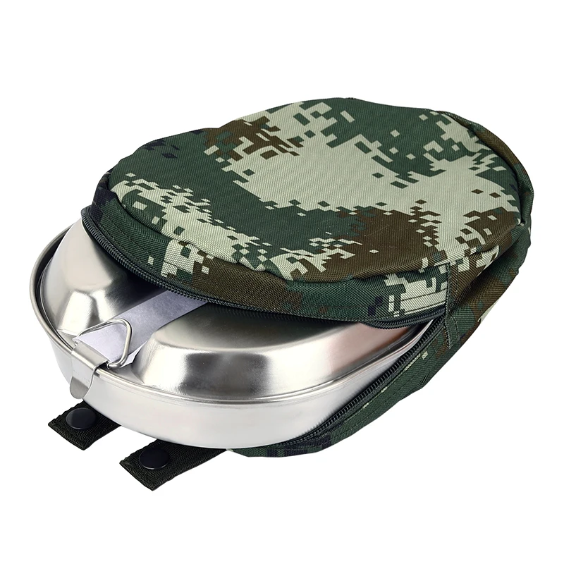 US Military Mess Kits G.I. Lunch Box Stainless Material Collection Outdoor Sports