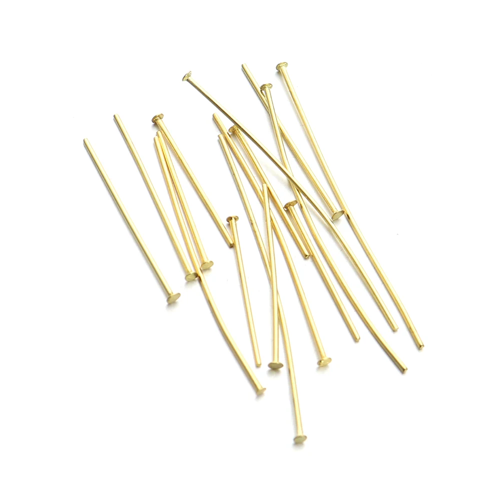 100Pcs 15/20/25/30/35mm Stainless Steel Straight T Head Pins Needles for DIY Jewelry Making Earring Findings Bulk Supplies