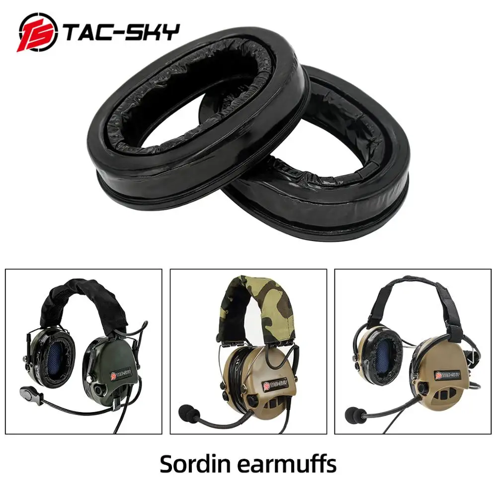 

TAC-SKY silicone earmuffs for MSA SORDING TCI liberation headset TEA Hi-Threat Tier 1 tactical headset