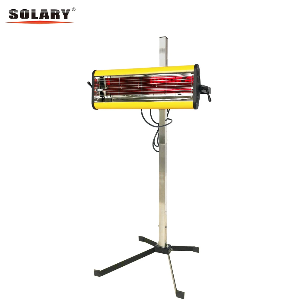 SOLARY Infrared Paint Curing Lamp Heating Light Short Wave Infrared Heater Car Body Paint Car Bodywork Repair Paint Dryer/Stand