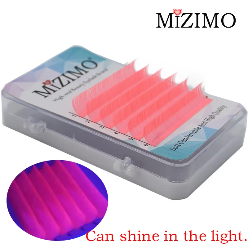 Grafting Eyelash Neon Lights Extend Eyelashes, Soft, Natural And Beautiful Silk Eyelashes Can Shine In The Middle Of The Night