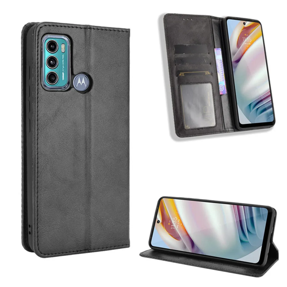 For Motorola Moto G60 Luxury Flip PU Leather Wallet Magnetic Adsorption Case For Moto G60S G60 S MotoG60 MotoG60S Phone Bags