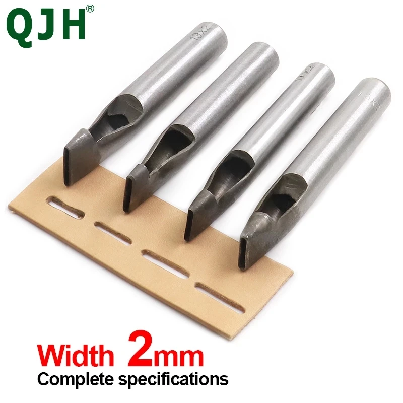 2mm * 3/4/5/6/7/8/9/10/11/12mm DIY wiertło skórzane Craft dziurkacz płaski dziurkacz Maker Cutter dłuta Tool Set