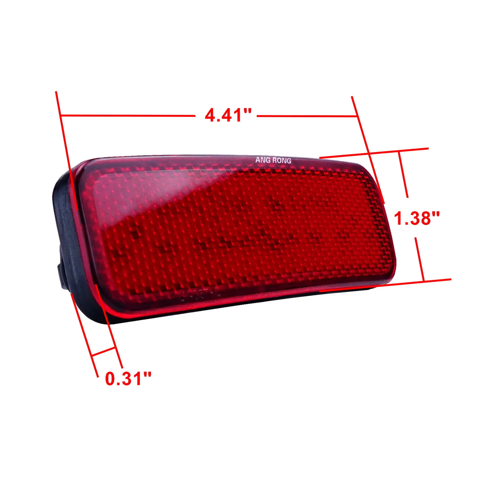 ANGRONG 2x Red 24 LED Rear Bumper Reflector Light For Ford Transit Van Custom Connect 2013+