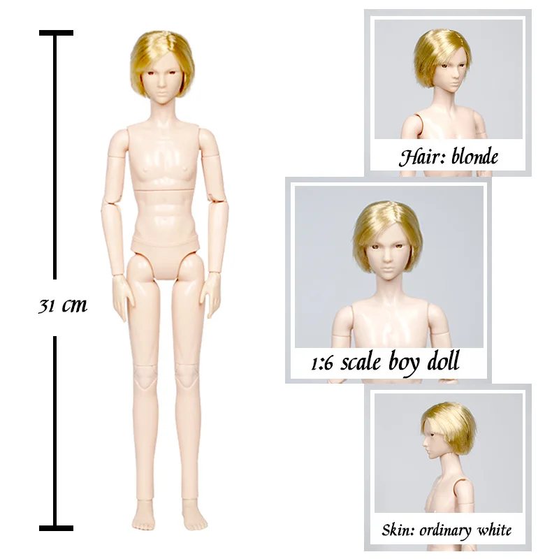 Ken Prince Male Doll Body Figure Multi-Joints Movable Doll Toy Body DIY Dressing Makeup Learning Toys Bridegroom Boyfriend Toy