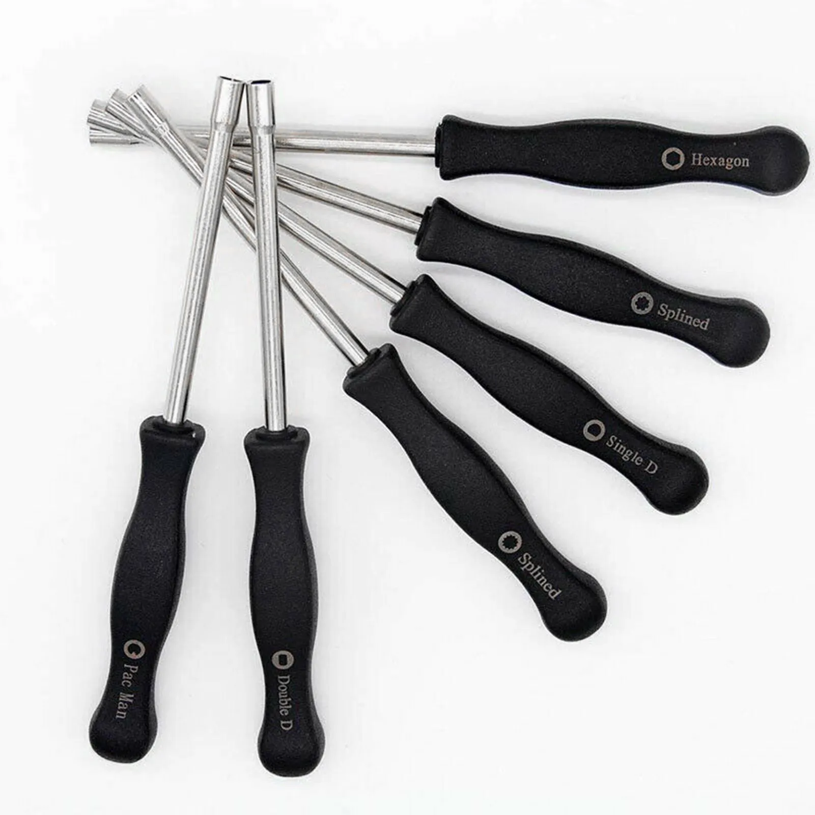 15.2cm / 6\'\' 6Pcs Carburetor Screwdriver Adjustment Tool Models Chainsaw Chainsaws Black + Silvery