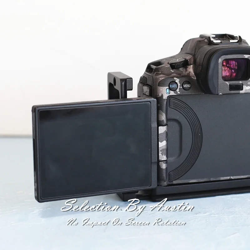 Ściskacz W płyta szybkiego uwalniania L wspornik do Canon EOS R5 wiśnia ręcznie wykonana Arca Swiss