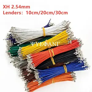 Bilashmart 10/lot 1P XH 2.54 Cable Jumper Wire Female To Female Double Head Spring Electronic Wire 24AWG Length 10cm 20cm 30cm