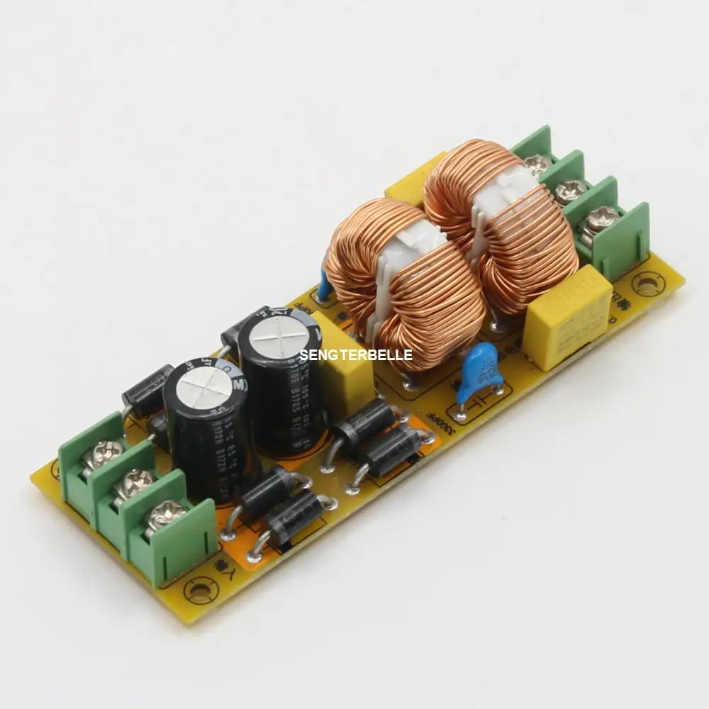 Hifi 2A / 4A /8A Filter DC Component 2 Stages EMI Home Audio Power Filter Purification Board