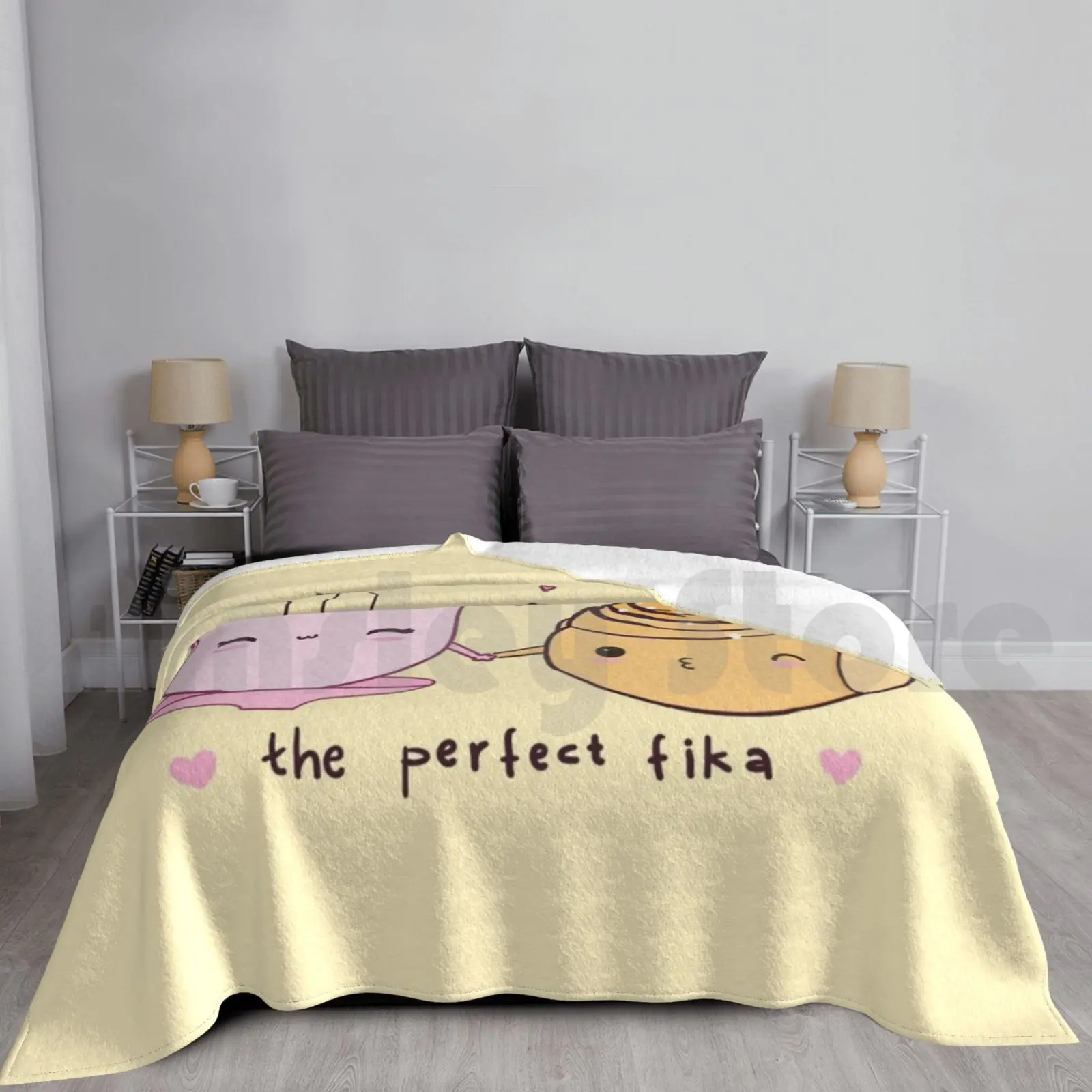 Manta Fika perfecta Moda personalizada 3065 Perfect Fika Fika Fikapaus Sueco Fika Coffee Break Amante del café