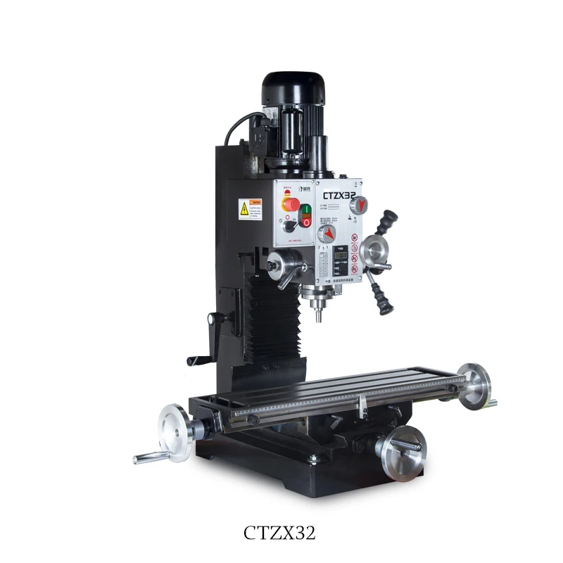 Handan Iron CTZX32 Multifunction Drilling & Milling Machine / Home Milling Machine Bench Drill Heavy Duty Milling Machine