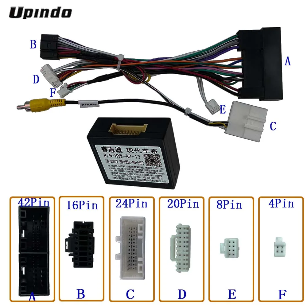 Car Radio Cable CAN-Bus Box Adapter for Hyundai IX45 KIA Sorento Carnival 2013-2017 Wiring Harness Power Connector Socket