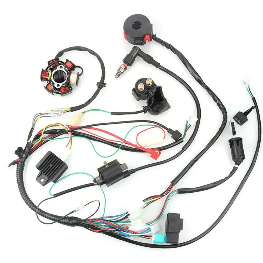 

ATV Electric Start Assembly Tools Cross-Country Motorcycle General CDI Engine Starter Harness Set Work Perfect