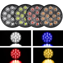 14 LED Car Truck Light Emergency Signal Beacon Warning Hazard Flash Waterproof IP67 Round Lamp Safety Semaphore Strobe Lights