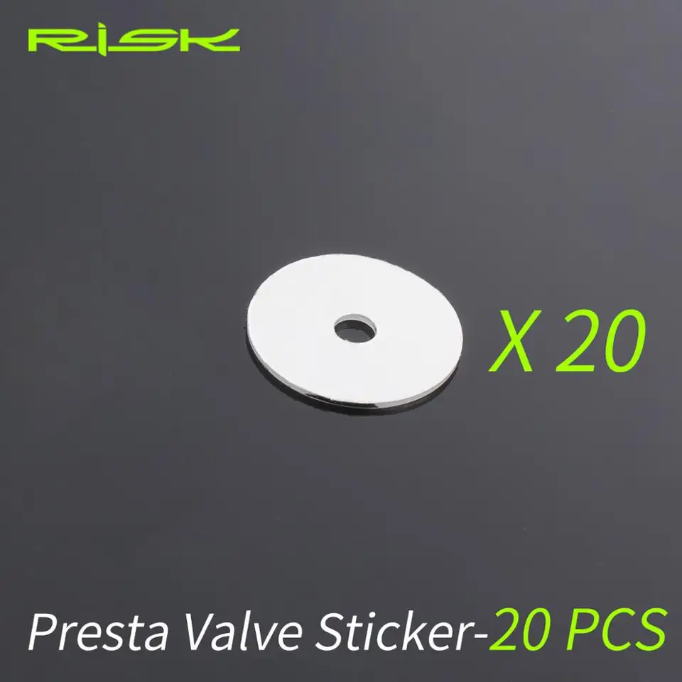 Autocollants de protection pour valve de vélo, 20 pièces