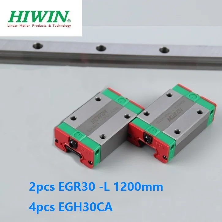 

2шт оригинальный HIWIN Rail EGR30-L 1200 мм линейная направляющая + 4 шт. EGH30CA блоки каретки для ЧПУ