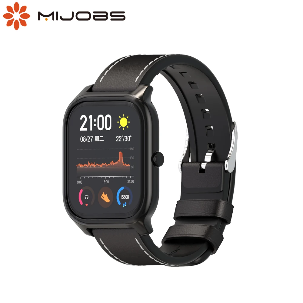 

Ремешок для Amazfit GTS для Amazfit Bip, защитный чехол, кожаные браслеты, браслет и защитный костюм для Amazfit Bip S, ремешок