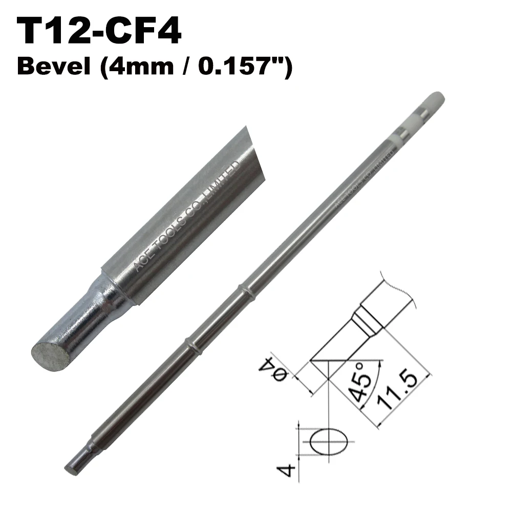 

5 PCS T12-CF4 Replace Soldering Tip for HAKKO FM-203 FM-204 FM-206 FX-951 FX-950 FX-952 FX-9501 FM-2028 FM-2027 FM-2021