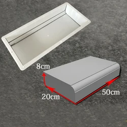 New Road Side stone plastic mold highway garden path cement road roadside Paving Concrete Mould 50x20x8cm