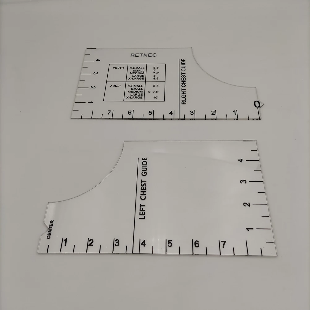 18 inch DIY Sewing T-Shirt Ruler Guide Vinyl T-Shirt Ruler Guide Acrylic Shirt Alignment Tools