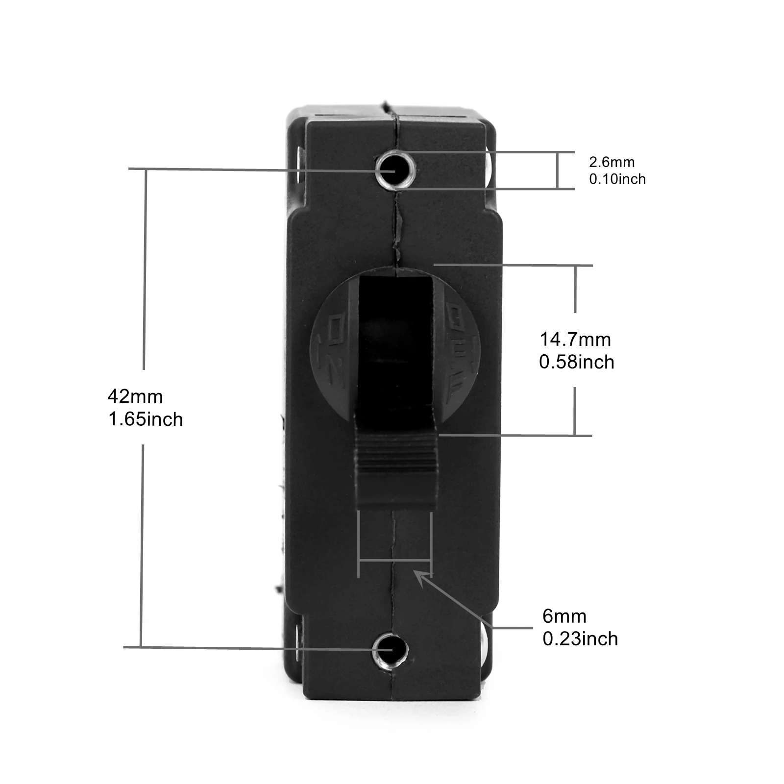 23A 230V AC Manual Reset On/Off Circuit Breaker For 5KW Generator, Short Circuit And Overload Protection Of Circuit Equipment