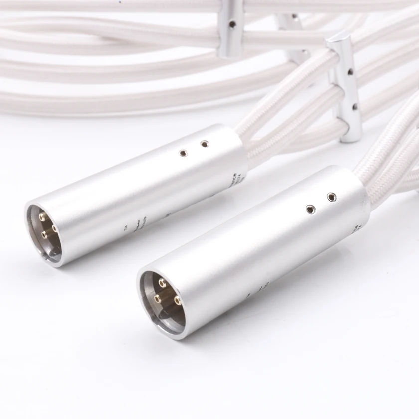 Hi-End cabo de áudio HiFi, Interconexão Áudio XLR, Cabo de equilíbrio para dispositivo HiFi