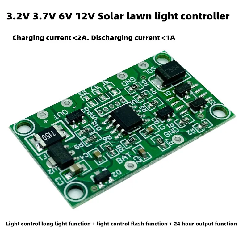 Solar PCBA controller 3.7V 6V12V1A Solar Lawn Light Controller Solar Insertion Light Controller Lawn light circuit board