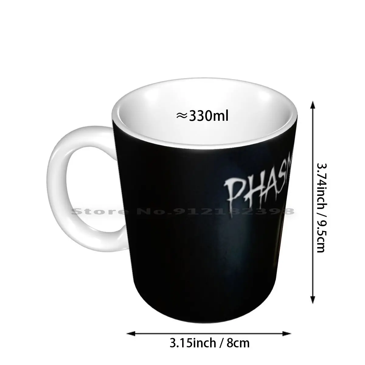 Phasmophobia Tunnel Ceramic Mugs Coffee Cups Milk Tea Mug Game Videogame Terror Fear Console Pc Vr Virtual Reality Test