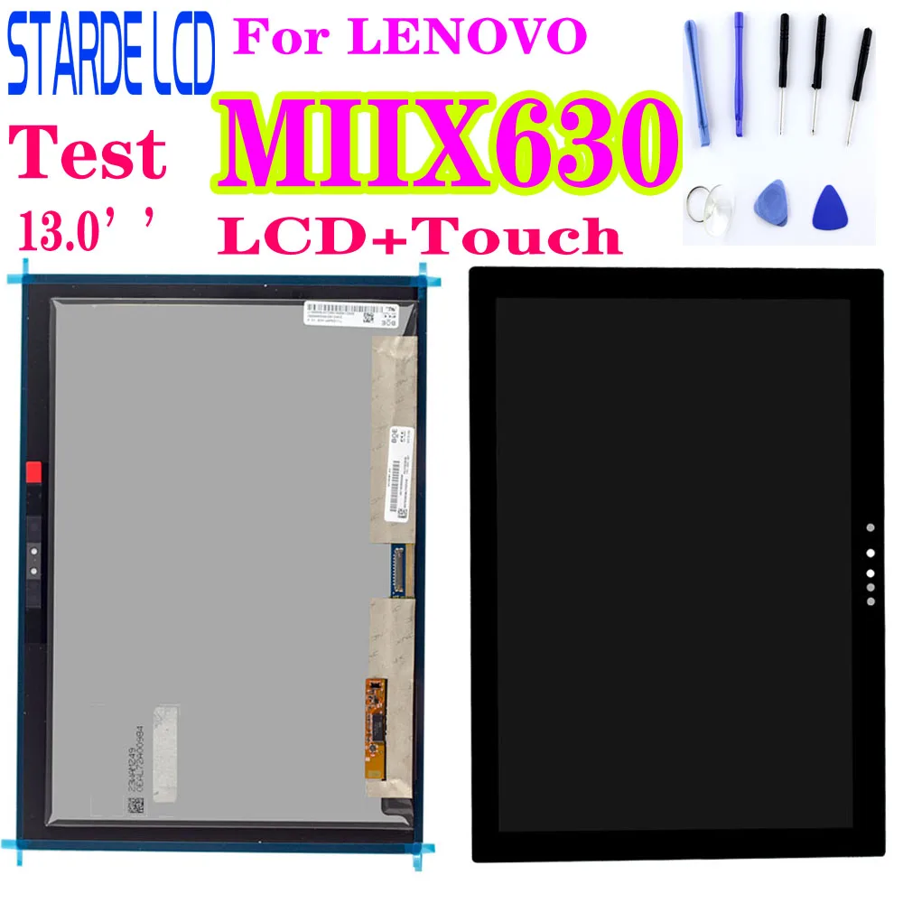 

13.0 Inch For LENOVO MIIX630 LCD Display Touch Screen Digitizer Assembly for Miix 630 LCD Parts