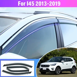 4pc Car Smoke Window Sun Rain exterior visor Deflector Guard For Hyundai I45/Santa Fe 2013 2014 2015 2016 2017 2018 2019