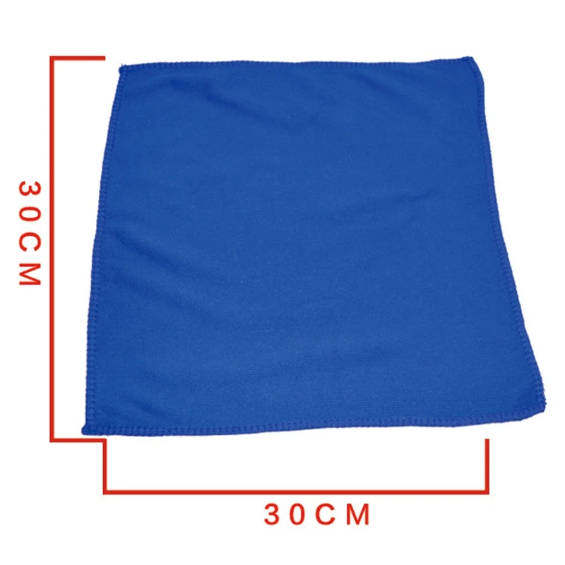 100 Pcs Car No-Scratch Rag Polishing Dust Rags 30cmx30cm Microfiber Cleaning Cloth Towel