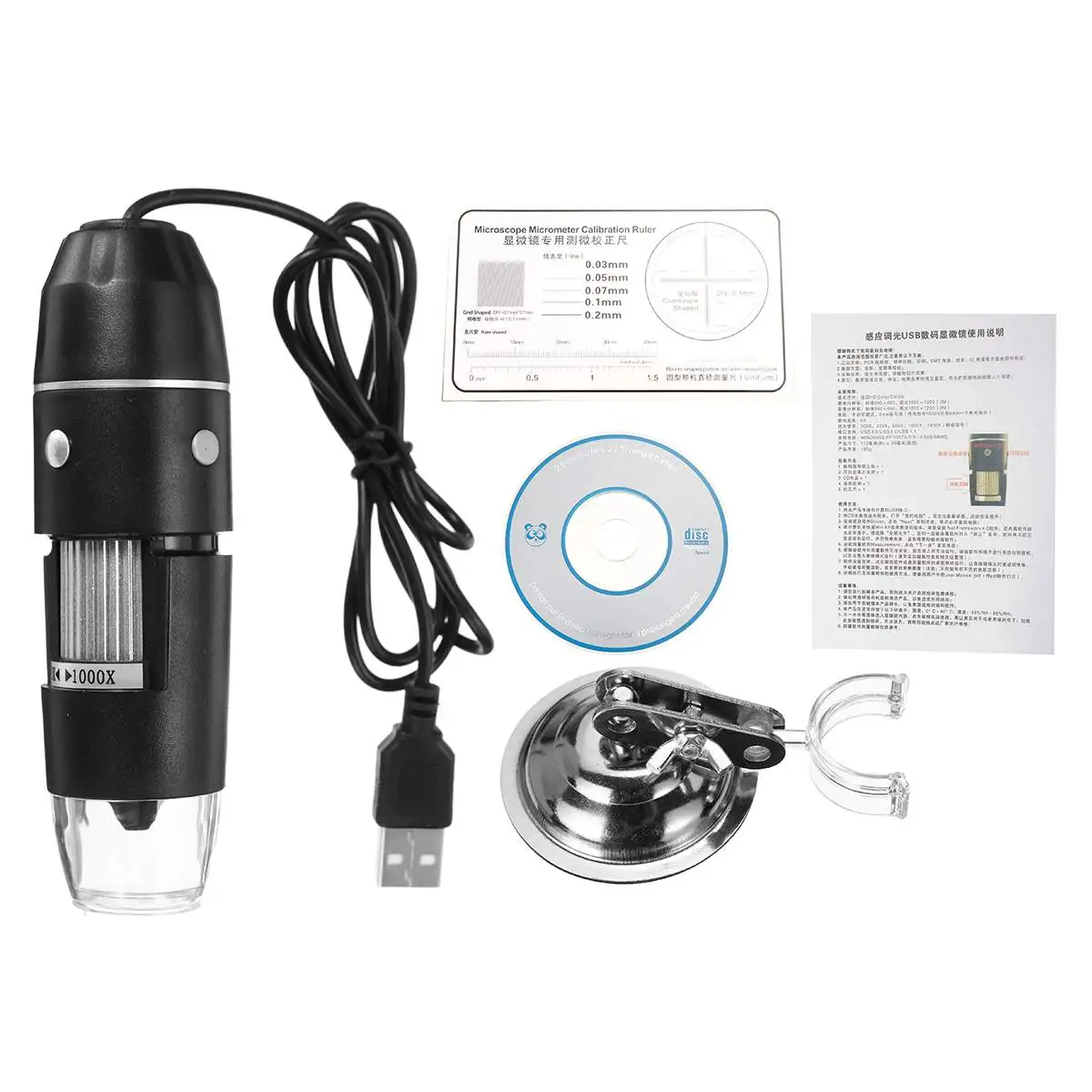 1600X/1000X 2MP 1080P 8 LED Digital Microscope Type-C/Micro USB Magnifier Electronic Stereo USB Endoscope For Phone PC