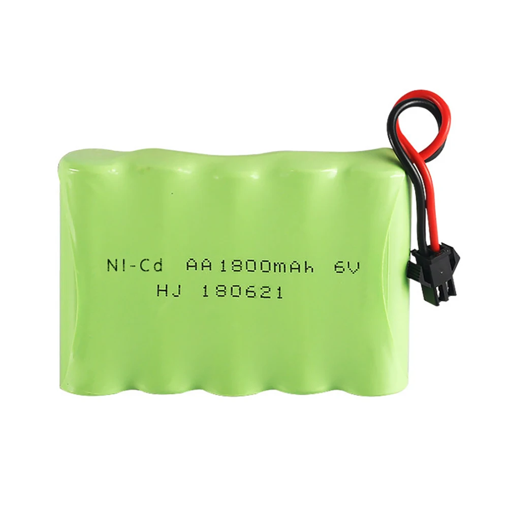 6V 1800mah Ni-Cd Battery For Rc toys Cars Tanks Robots Boats Guns NI-CD 6v Rechargeable Battery AA Battery Pack 1Pcs For rc boat