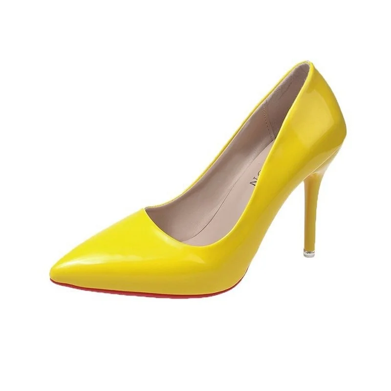 Women Shoes Red High Heels Sexy Pointed Toe 12cm Pumps Wedding Dress Shoes Nude Black Color Red Rubber Bottom High Heels