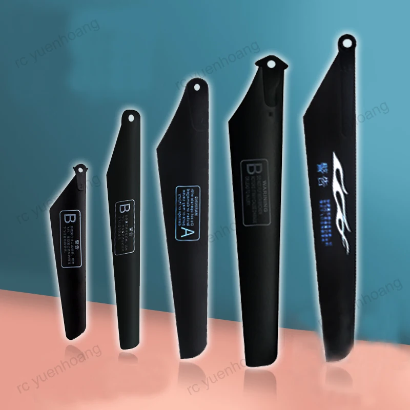 8PCS RC Helicopter Propeller 9cm/10cm/15cm/16cm/17cm/24cm Fan Blades Paddle CW CCW Black A B Props Universal for Aircraft Model